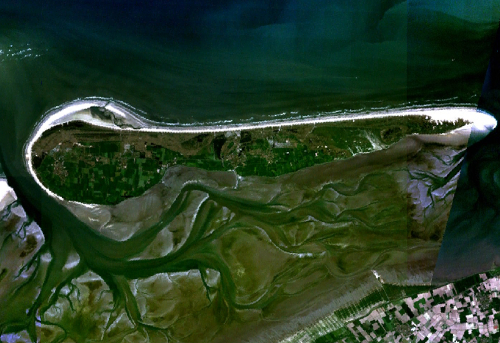 Bestand:Satellietfoto Ameland.jpg